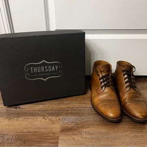 Thursday Boot Company Cadet Men's Natural Chrome Leather Boots Men’s US10
